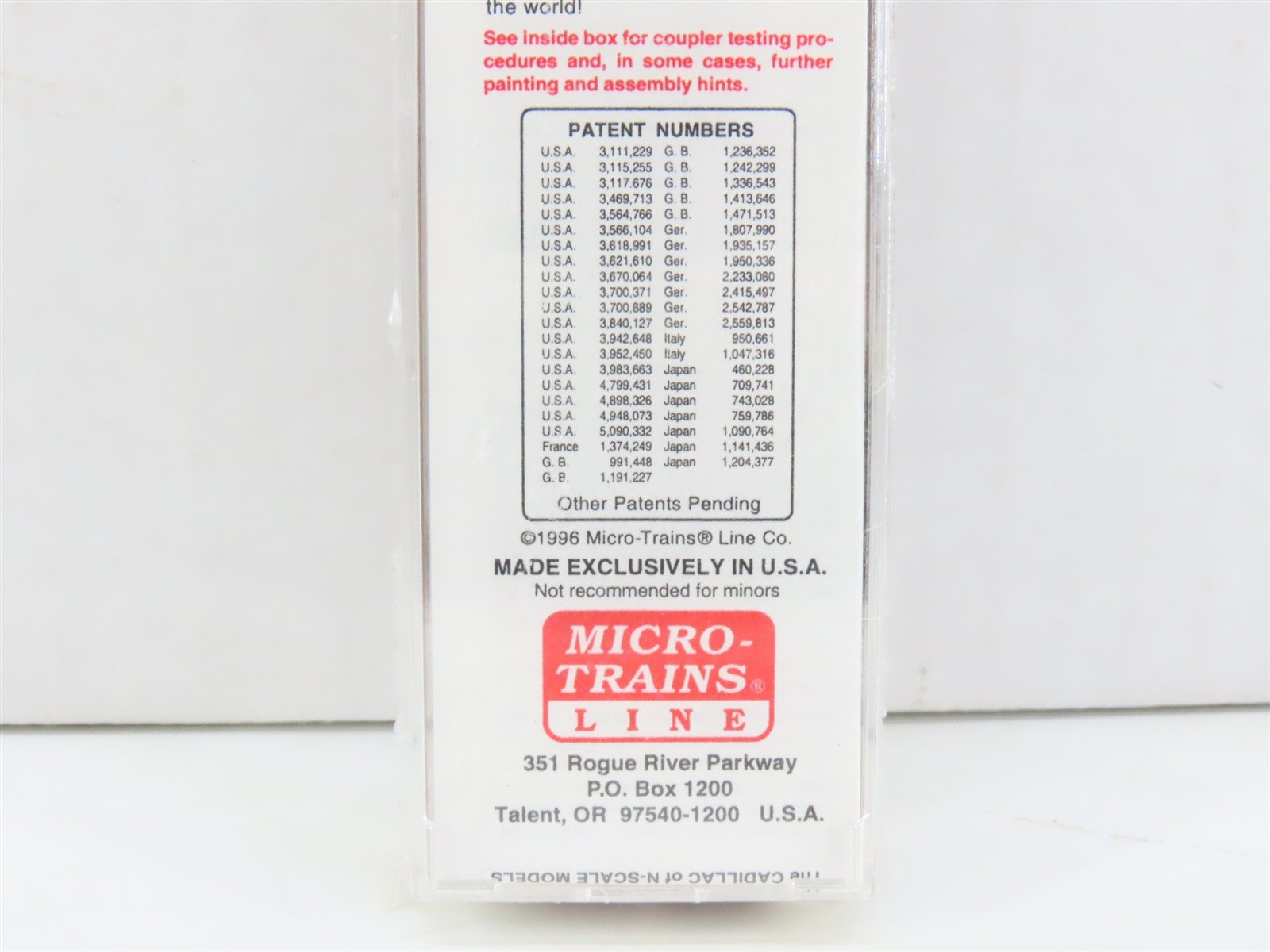 N Scale Micro-Trains MTL 21240 WMRX Western Maryland 40' Plug Door Box Car #14