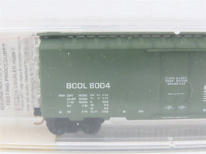 N Scale Micro-Trains MTL 21230 BCOL British Columbia 40' Plug Door Box Car #8004