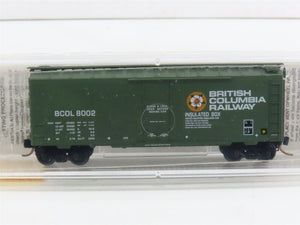 N Scale Micro-Trains MTL 21230 BCOL British Columbia 40' Plug Door Box Car #8002