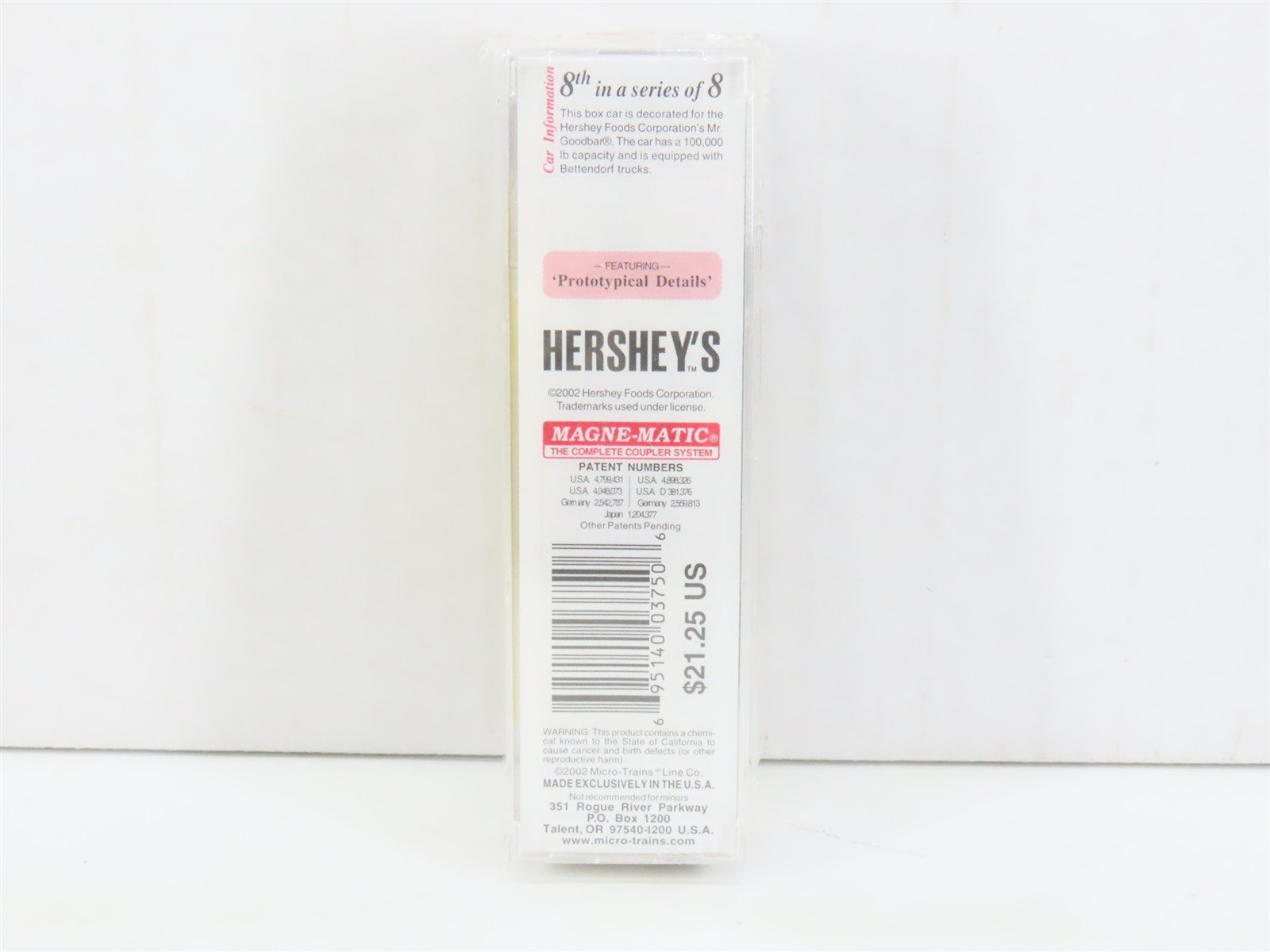 N Scale Micro-Trains MTL 21310 HFC Hershey's Mr. Goodbar 40' Box Car #9002