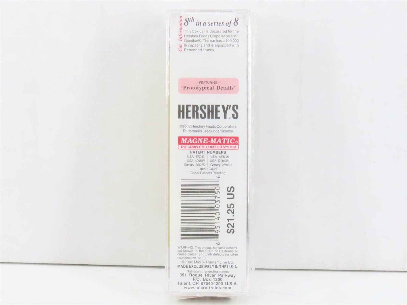 N Scale Micro-Trains MTL 21310 HFC Hershey's Mr. Goodbar 40' Box Car #9002