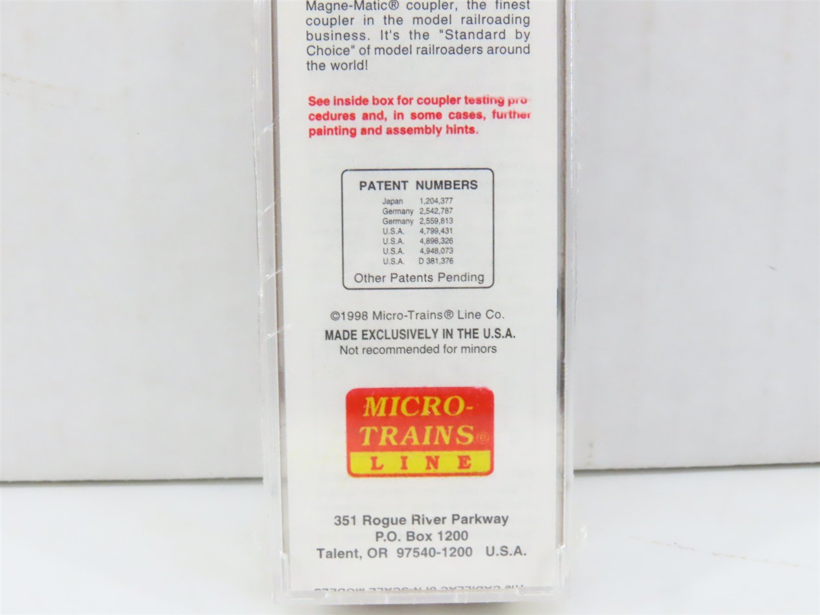 N Scale Micro-Trains MTL 21220 MTL Route Of The Magne-Matics 40' Box Car #1000