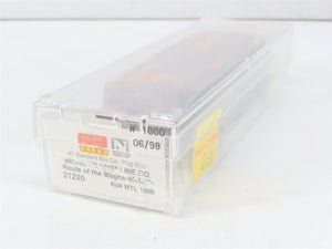 N Scale Micro-Trains MTL 21220 MTL Route Of The Magne-Matics 40' Box Car #1000