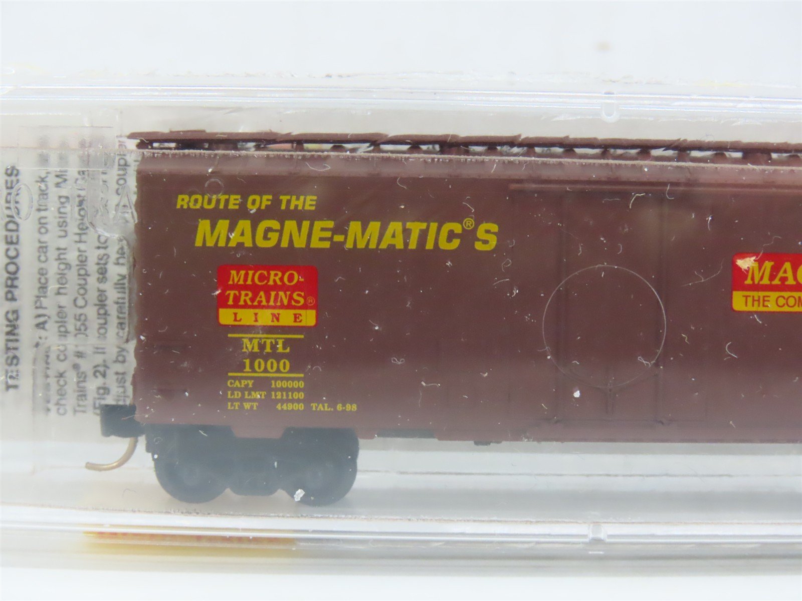 N Scale Micro-Trains MTL 21220 MTL Route Of The Magne-Matics 40' Box Car #1000