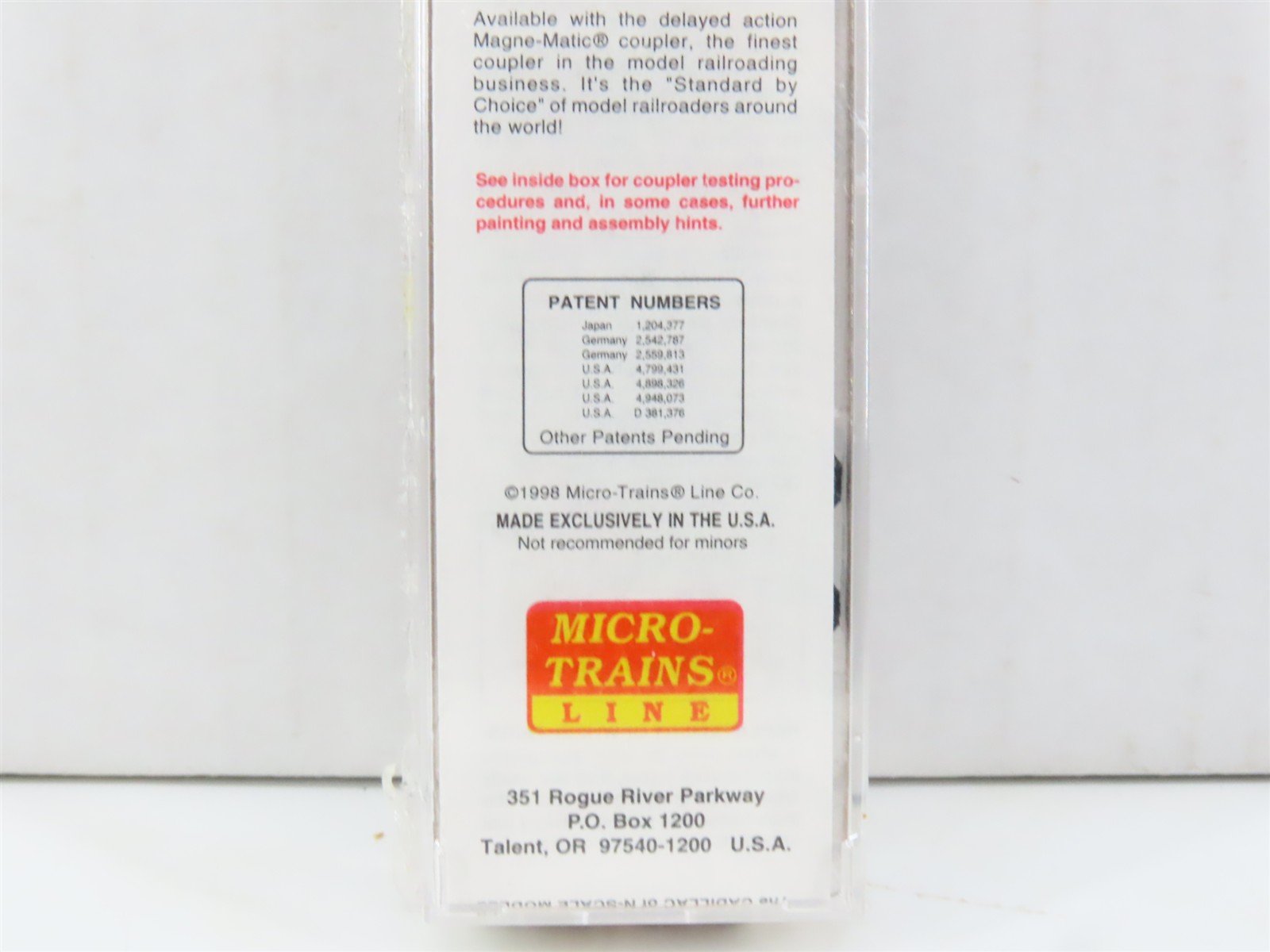 N Scale Micro-Trains MTL 21220 MTL Route Of The Magne-Matics 40' Box Car #1000