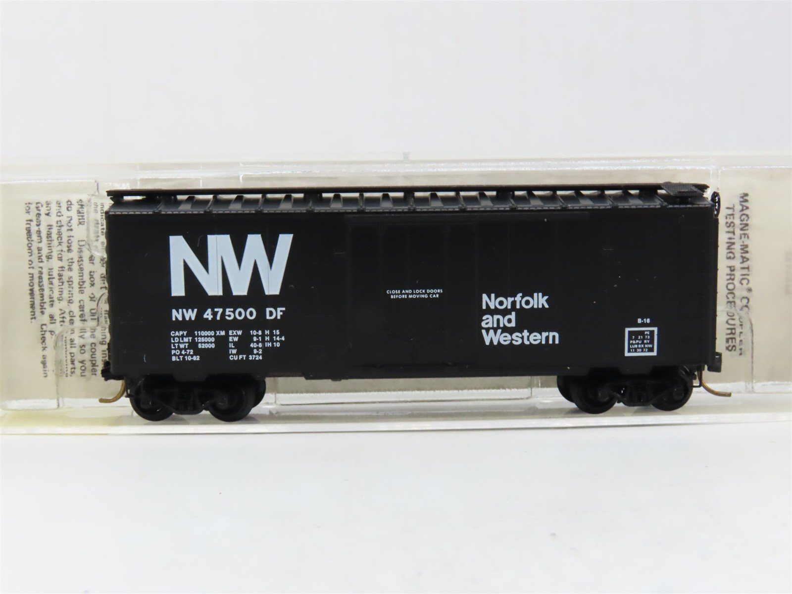 N Scale Kadee Micro-Trains MTL 21150 N&W Norfolk & Western 40' Box Car #47500