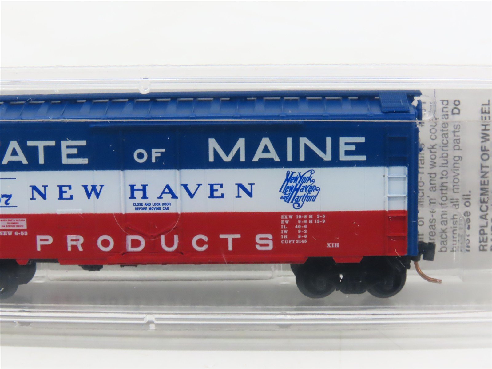 N Scale Micro-Trains MTL 21160 NH State Of Maine 40' Plug Door Box Car #45007
