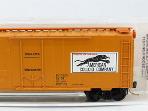 N Scale Micro-Trains MTL 21190 LOVX American Colloid Co. 40' Box Car #9116
