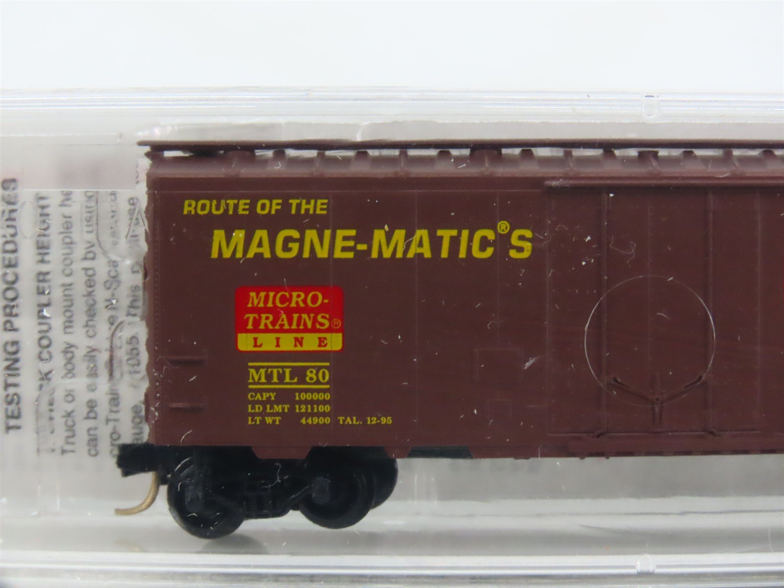 N Scale Micro-Trains MTL 21200 MTL Route Of The Magne-Matics 40' Box Car #80