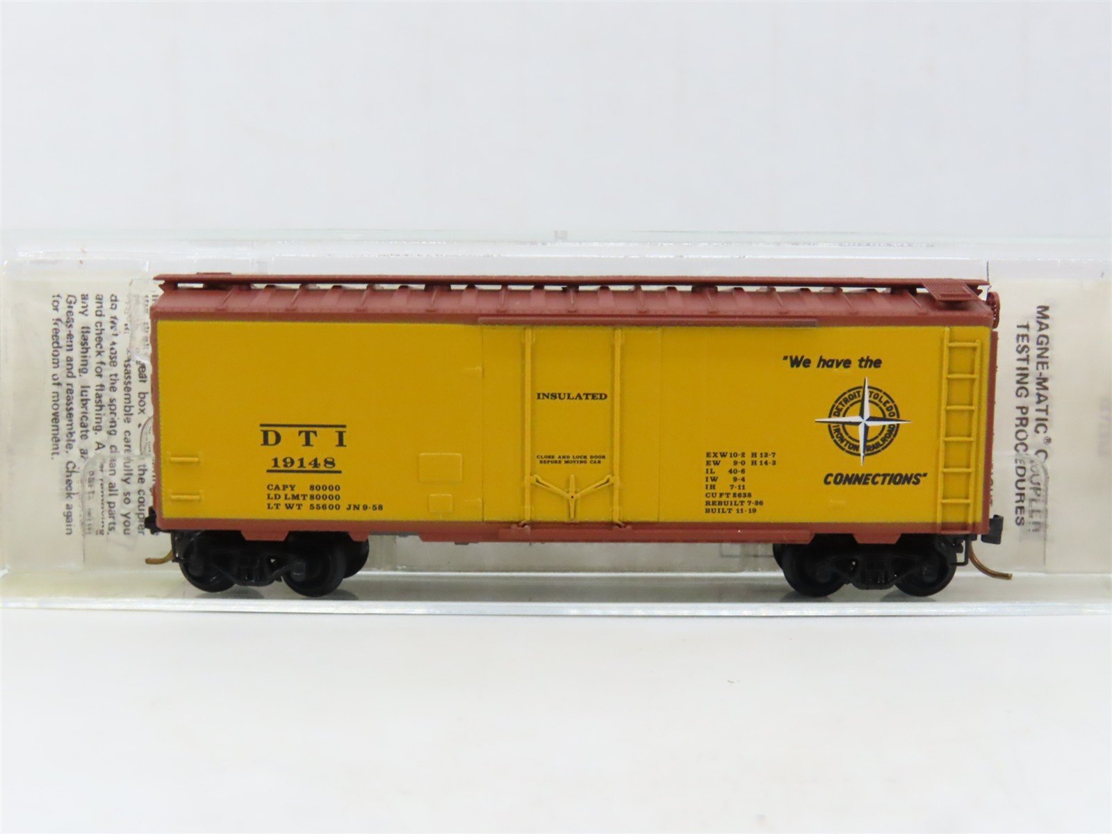 N Kadee Micro-Trains MTL 21130 DTI Detroit Toledo & Ironton 40' Box Car #19148