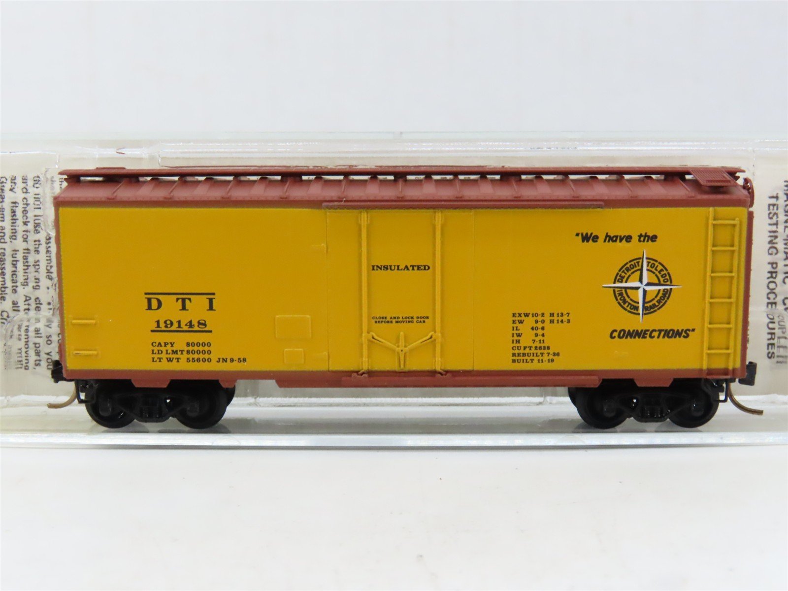 N Kadee Micro-Trains MTL 21130 DTI Detroit Toledo & Ironton 40' Box Car #19148