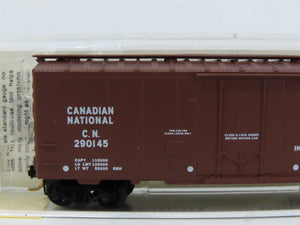 N Micro-Trains MTL 21120 CN Canadian National Maple Leaf 40' Box Car #290145
