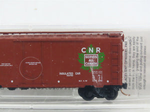 N Micro-Trains MTL 21120 CN Canadian National Maple Leaf 40' Box Car #290159