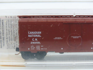 N Micro-Trains MTL 21120 CN Canadian National Maple Leaf 40' Box Car #290159