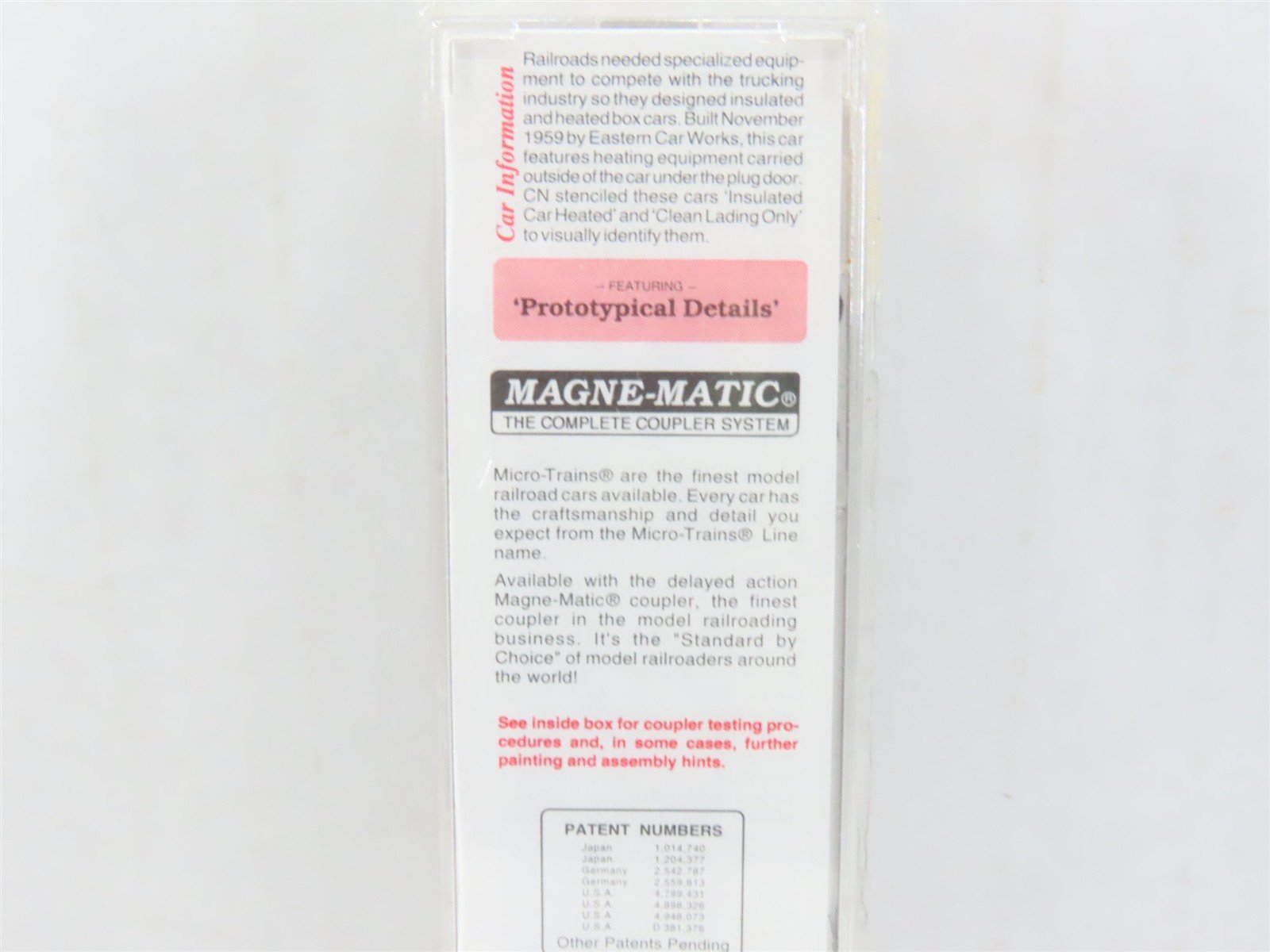 N Micro-Trains MTL 21120 CN Canadian National Maple Leaf 40' Box Car #290159
