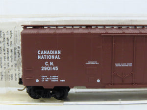 N Micro-Trains MTL 21120 CN Canadian National Maple Leaf 40' Box Car #290145
