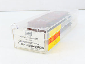 N Micro-Trains MTL 21120 CN Canadian National Maple Leaf 40' Box Car #290145