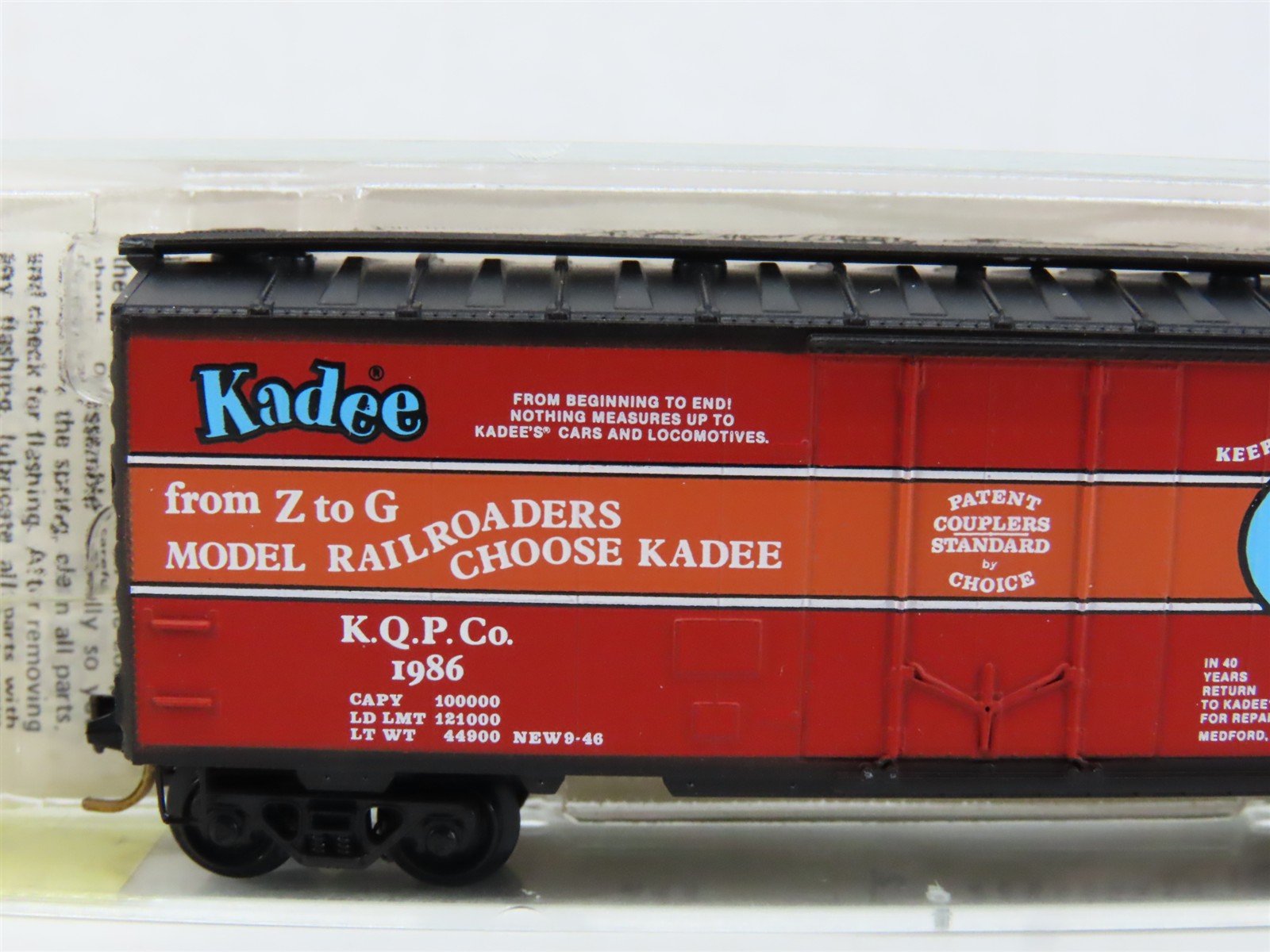 N Kadee Micro-Trains MTL 21046 KQPCo. Fortieth Anniversary 40' Box Car #1986