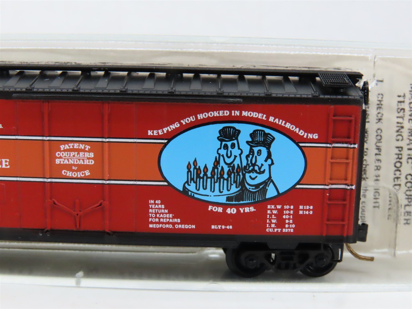 N Kadee Micro-Trains MTL 21046 KQPCo. Fortieth Anniversary 40' Box Car #1986
