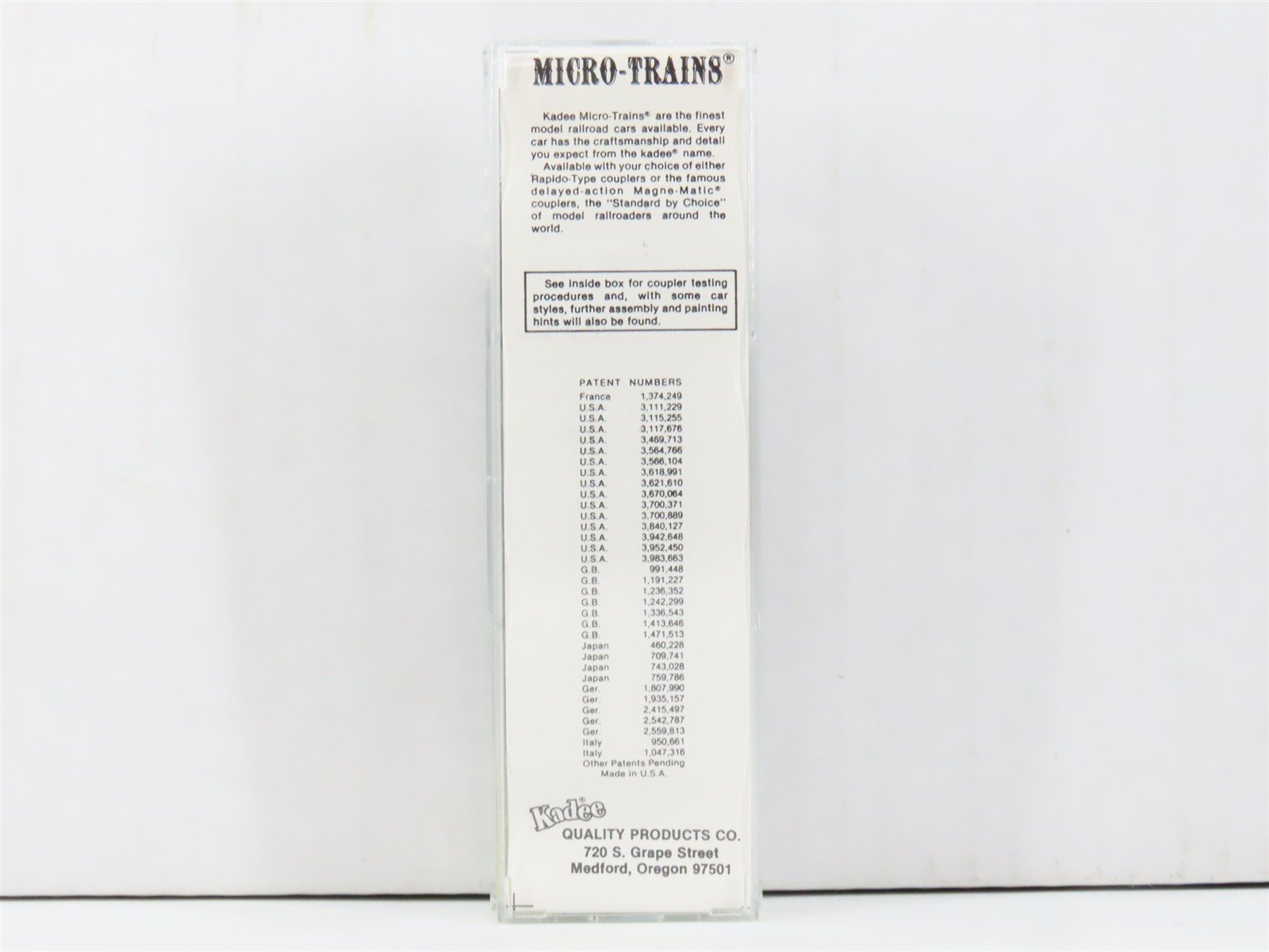 N Kadee Micro-Trains MTL 21046 KQPCo. Fortieth Anniversary 40' Box Car #1986