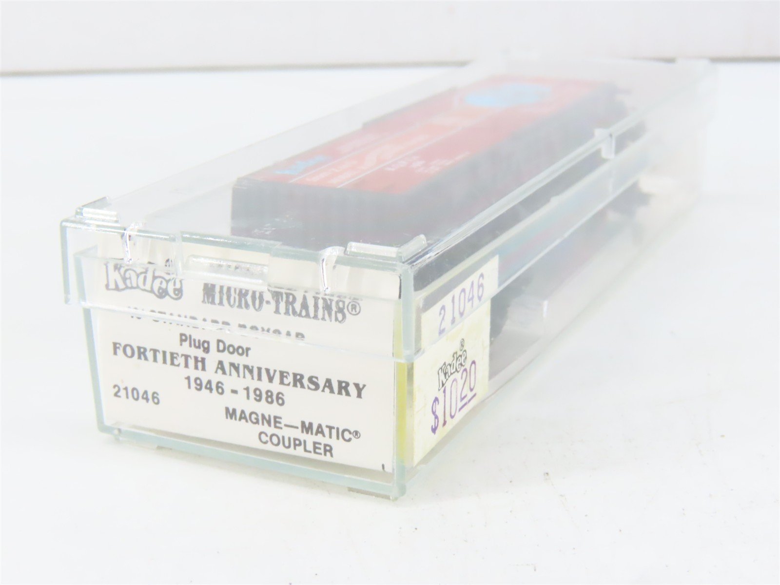 N Kadee Micro-Trains MTL 21046 KQPCo. Fortieth Anniversary 40' Box Car #1986