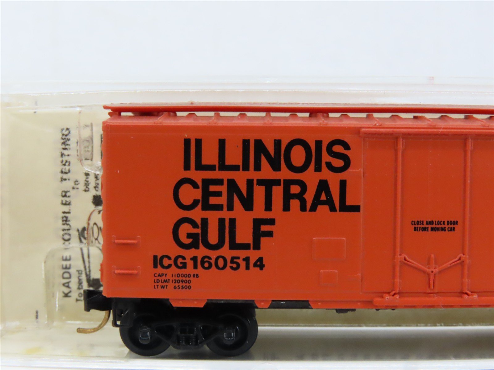 N Kadee Micro-Trains MTL 21070 ICG Illinois Central Gulf 40' Box Car #160514