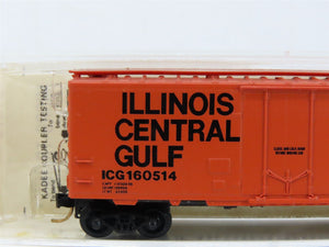 N Kadee Micro-Trains MTL 21070 ICG Illinois Central Gulf 40' Box Car #160514