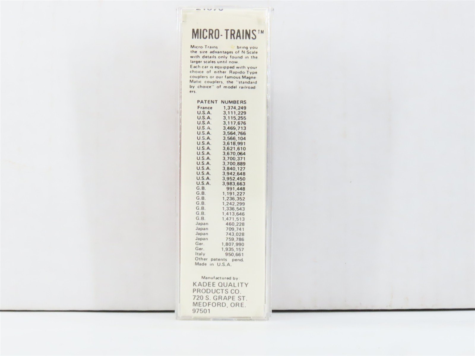 N Kadee Micro-Trains MTL 21070 ICG Illinois Central Gulf 40' Box Car #160514