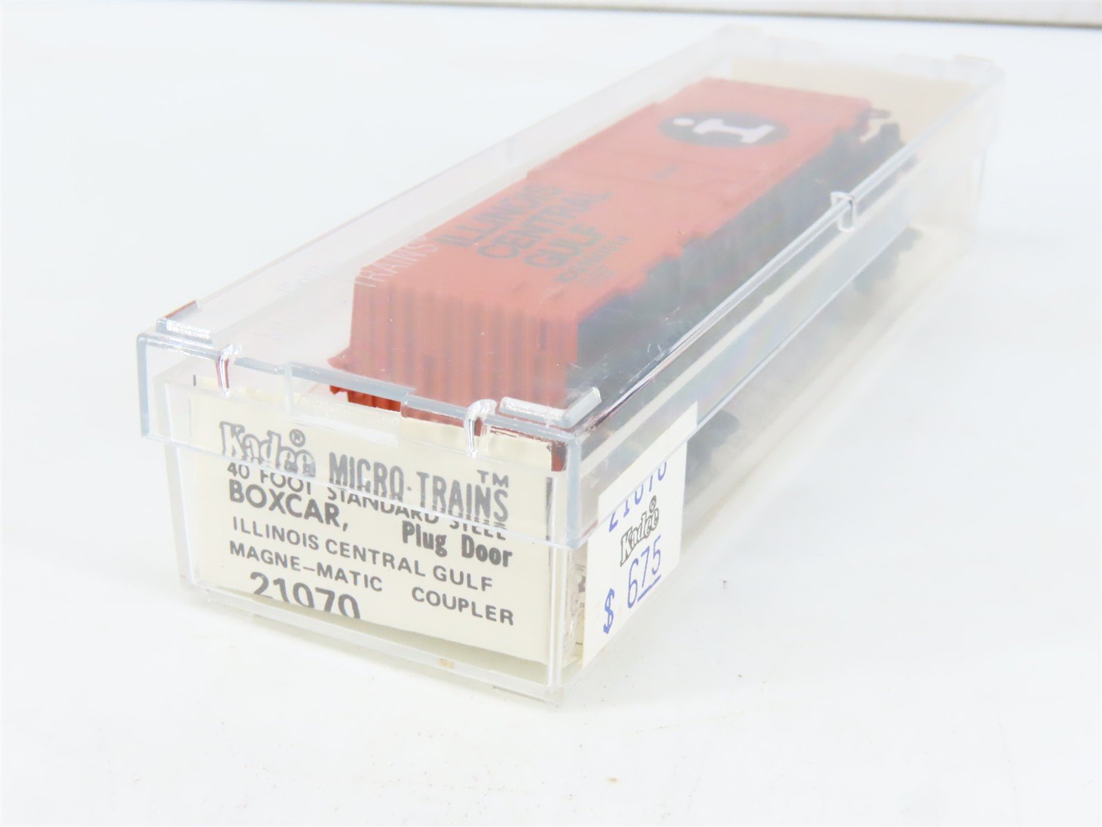 N Kadee Micro-Trains MTL 21070 ICG Illinois Central Gulf 40' Box Car #160514