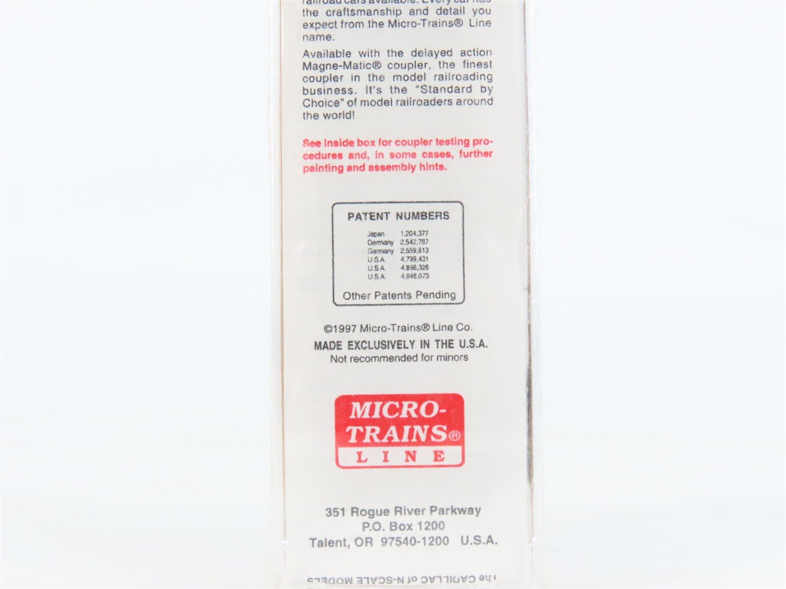 N Micro-Trains MTL 25020 MEC Maine Central Pine Tree Route 50' Box Car #31011