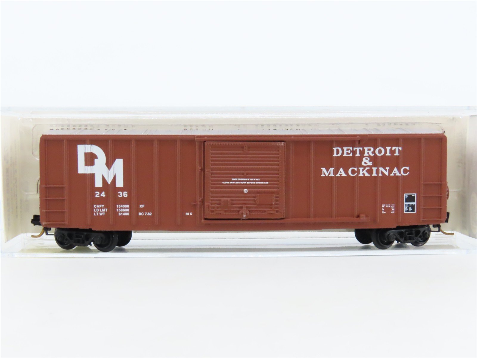 N Scale Kadee Micro-Trains MTL 25280 DM Detroit & Mackinac 50' Box Car #2436