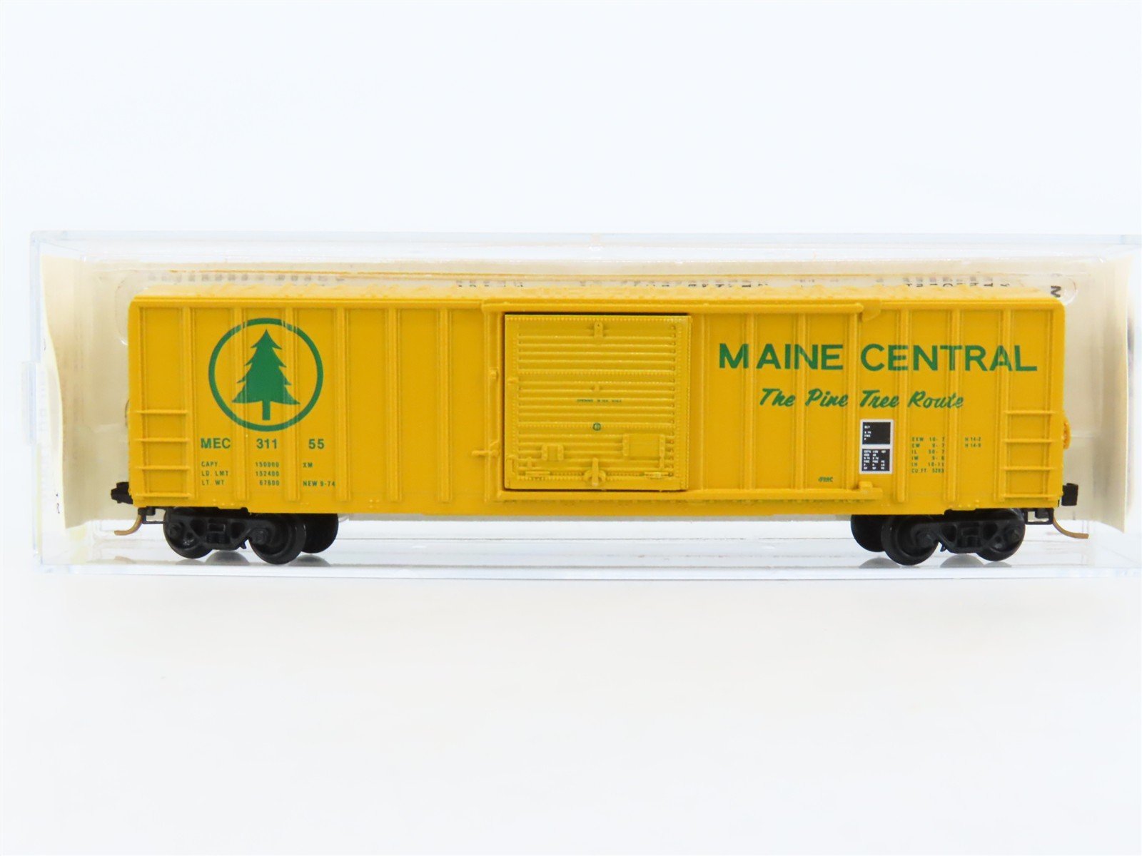 N Scale Kadee Micro-Trains MTL 25020 MEC Pine Tree Route 50' Box Car #31155
