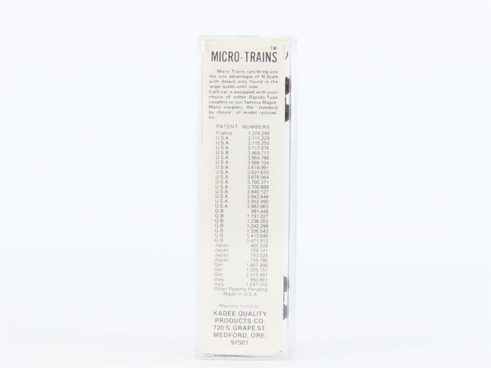 N Scale Kadee Micro-Trains MTL 25020 MEC Pine Tree Route 50' Box Car #31155