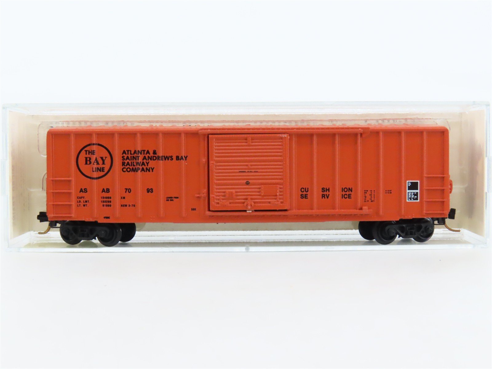 N Scale Kadee Micro-Trains MTL 25070 ASAB The Bay Line 50' Box Car #7093