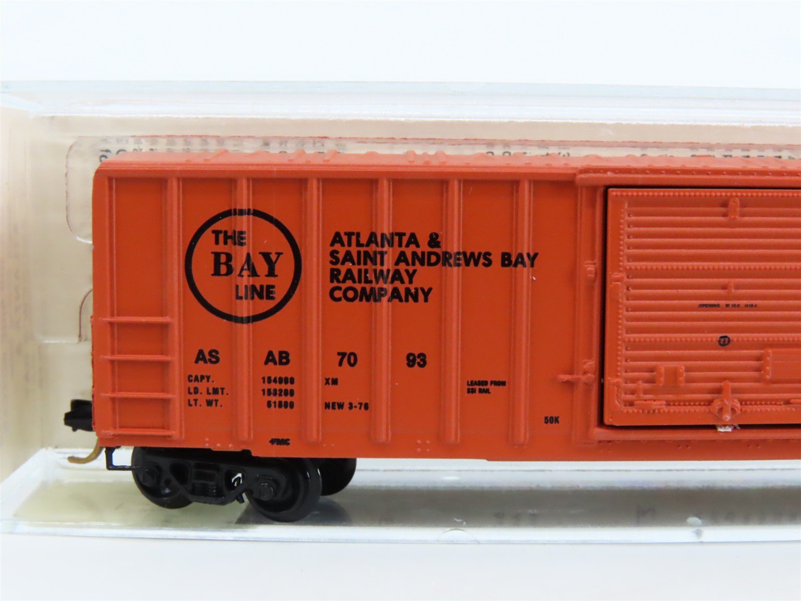 N Scale Kadee Micro-Trains MTL 25070 ASAB The Bay Line 50' Box Car #7093