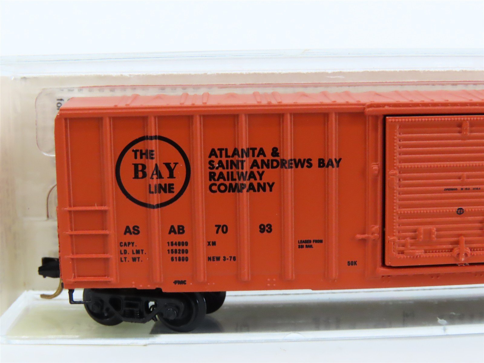 N Scale Kadee Micro-Trains MTL 25070 ASAB The Bay Line 50' Box Car #7093