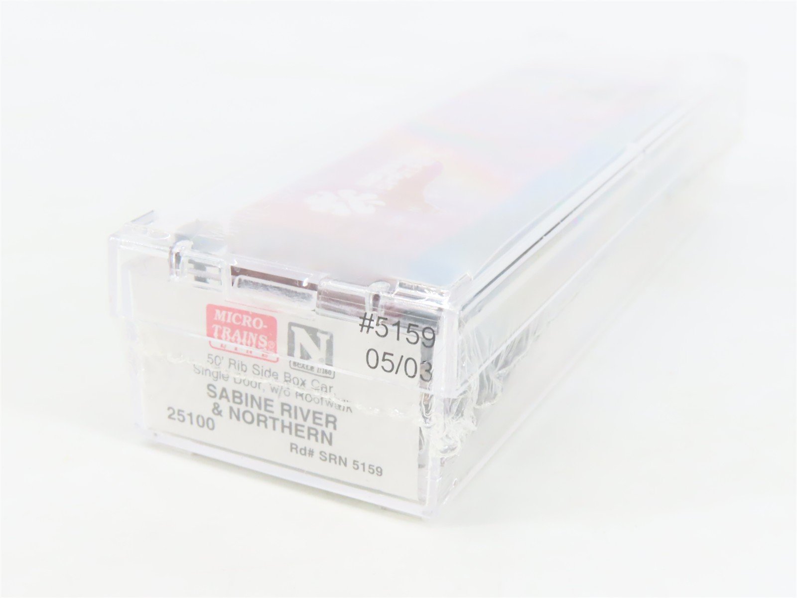 N Scale Micro-Trains MTL 25100 SRN Sabine River & Northern 50' Box Car #5159