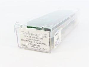 N Kadee Micro-Trains MTL 25050 MTW Marinette Tomahawk & Western 50' Boxcar #4152