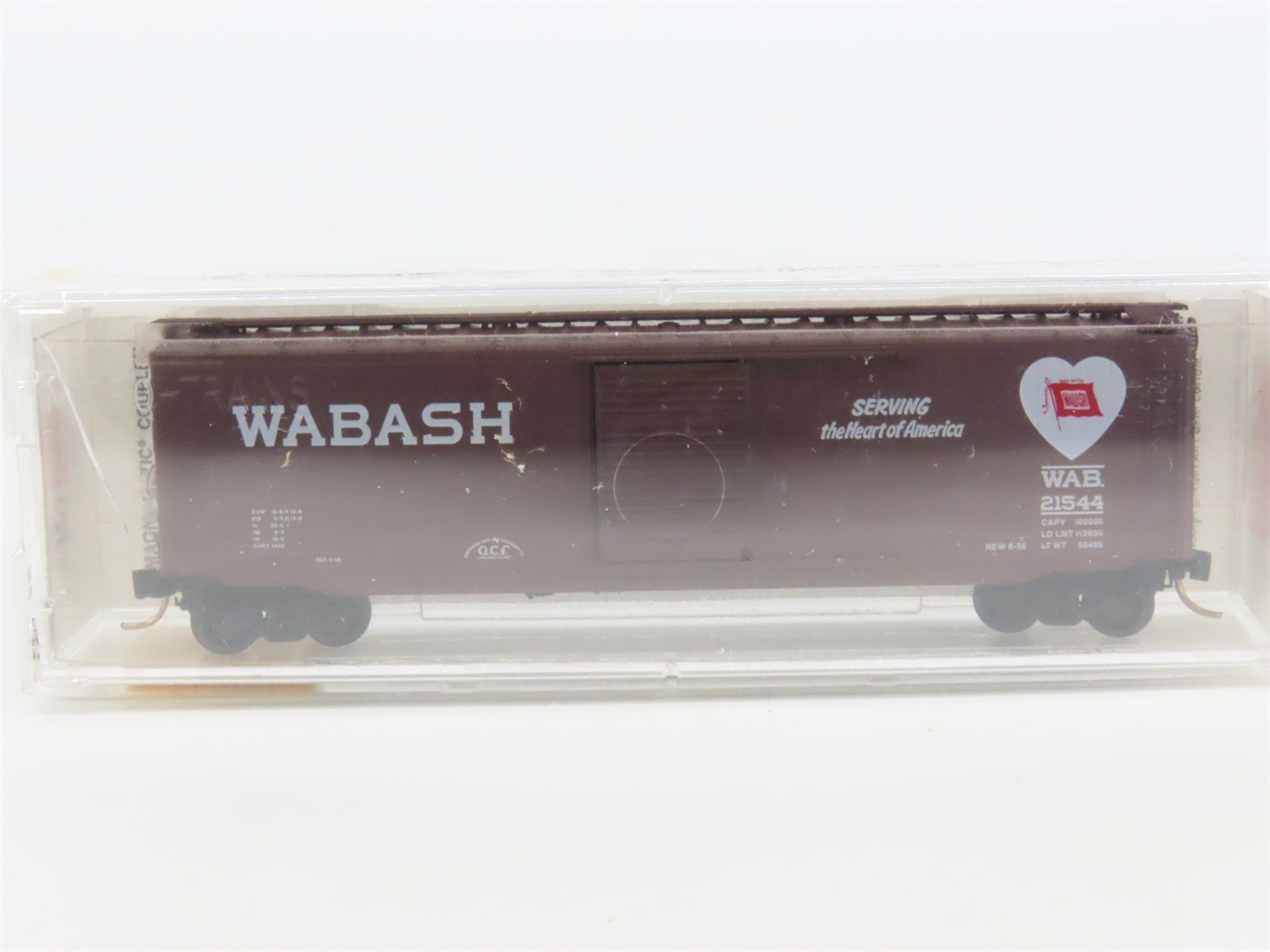 N Scale Micro-Trains MTL 31150 WAB Wabash "Heart of America" 50' Box Car #21544