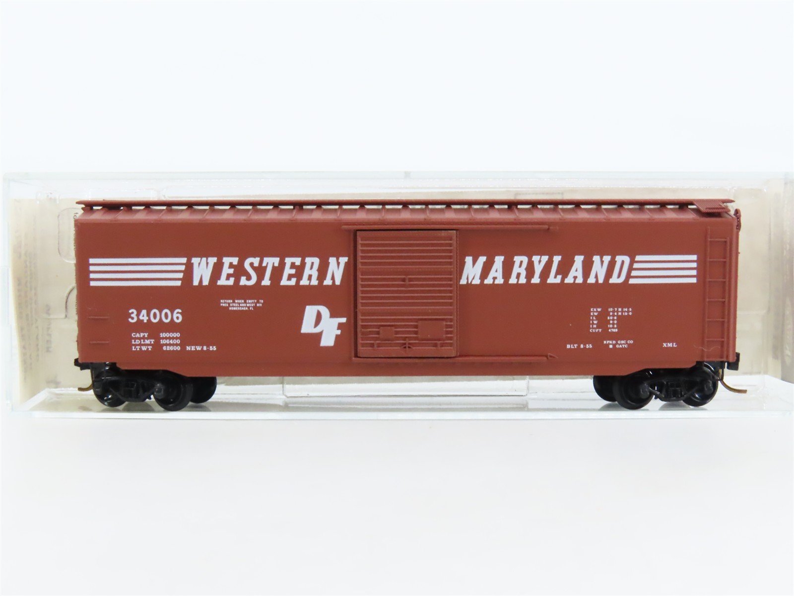 N Scale Kadee Micro-Trains MTL 31160 WM Western Maryland 50' Box Car #34006