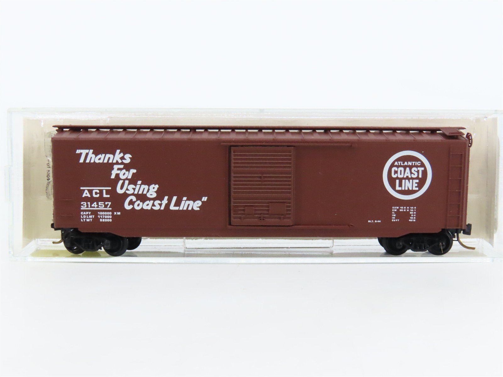 N Scale Kadee Micro-Trains MTL 31140 ACL Atlantic Coast Line 50' Box Car #31457