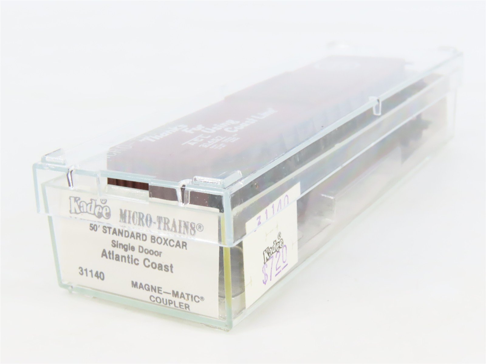 N Scale Kadee Micro-Trains MTL 31140 ACL Atlantic Coast Line 50' Box Car #31457
