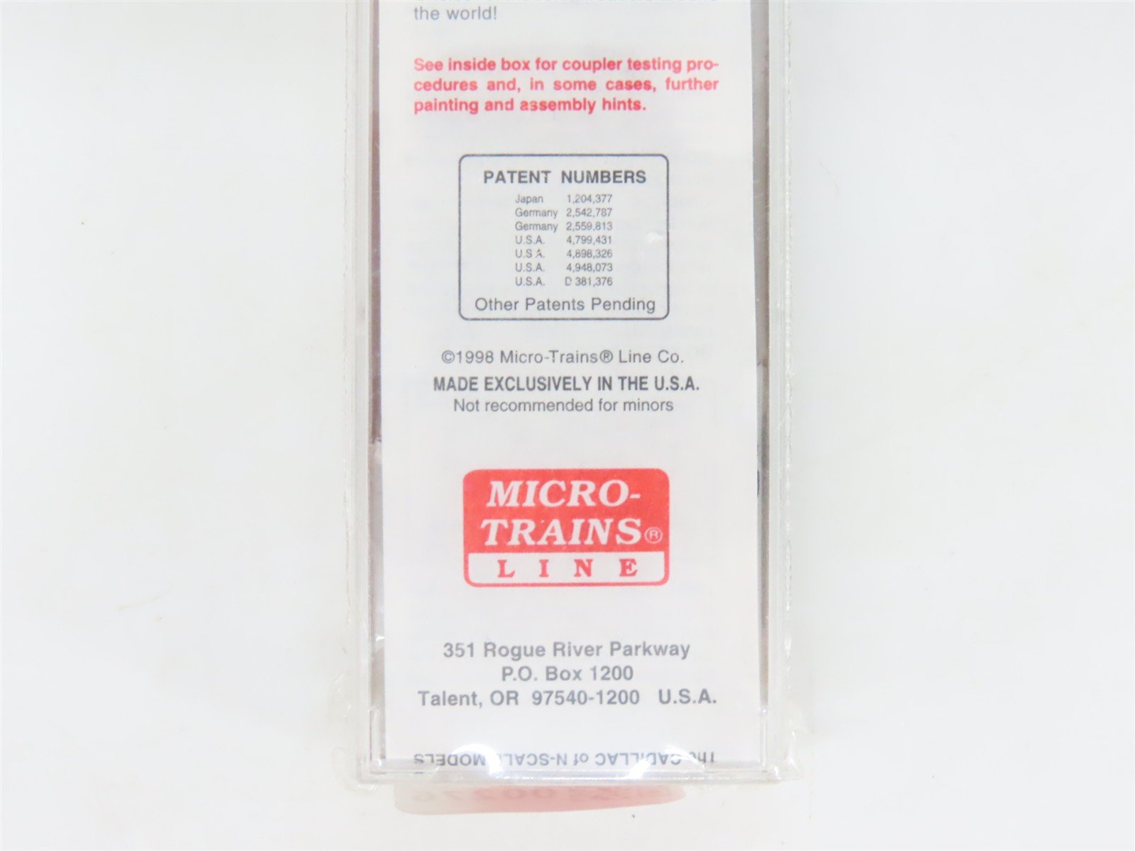N Scale Micro-Trains MTL 31160 WM Western Maryland 50' Single Door Boxcar #34005
