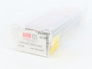 N Scale Micro-Trains MTL 31160 WM Western Maryland 50' Single Door Boxcar #34005