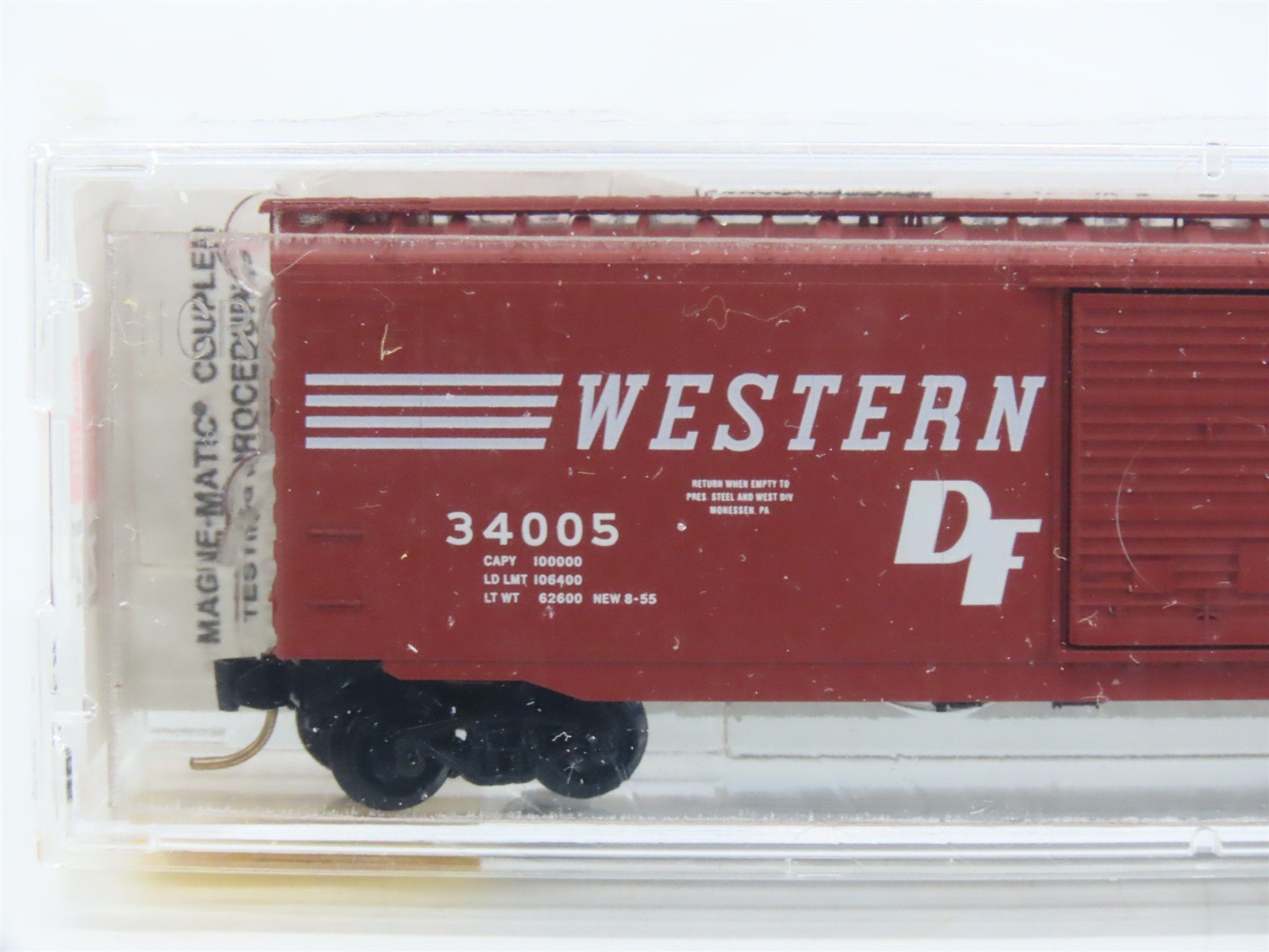 N Scale Micro-Trains MTL 31160 WM Western Maryland 50' Single Door Boxcar #34005