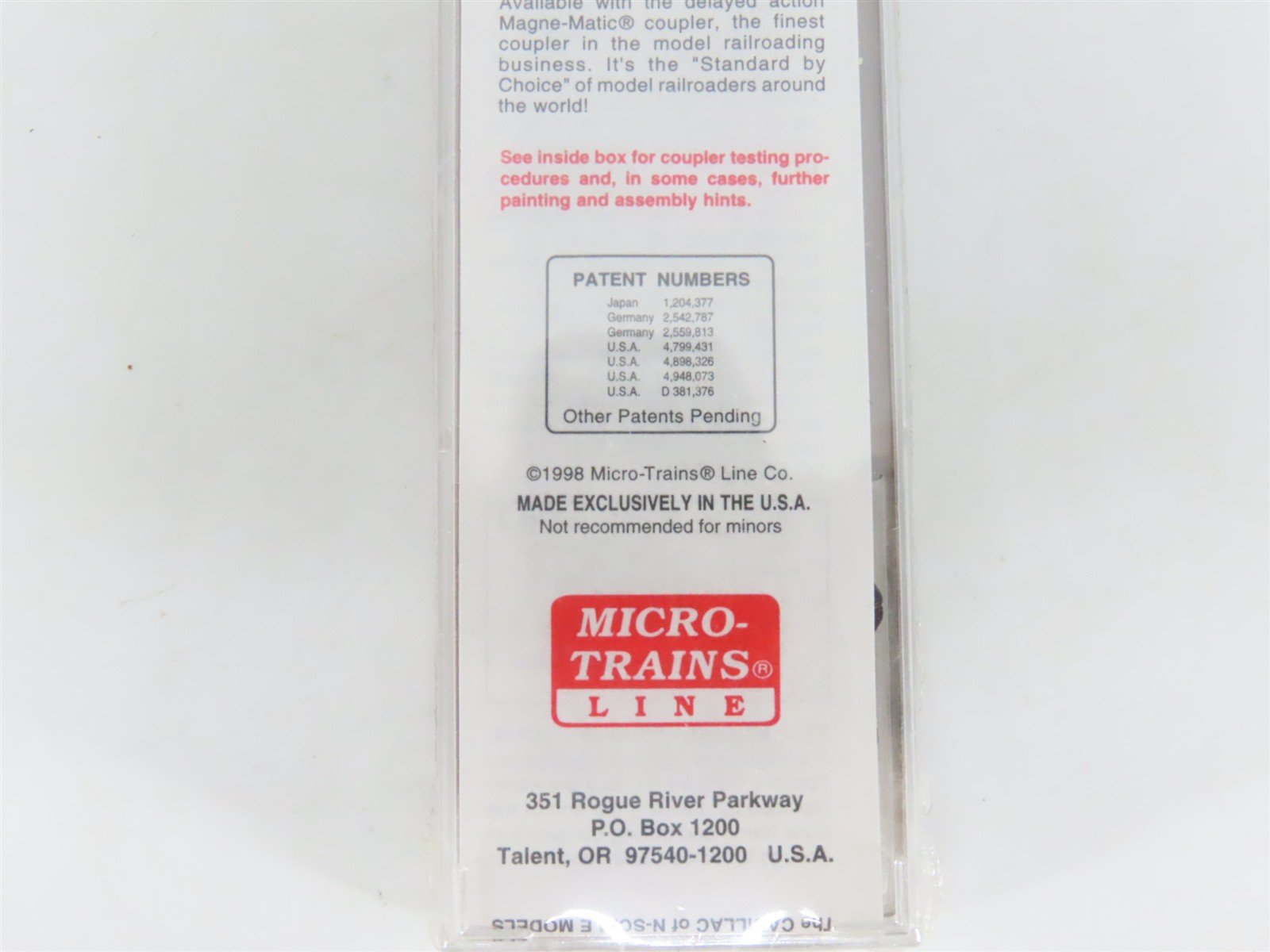 N Scale Micro-Trains MTL 31160 WM Western Maryland 50' Single Door Boxcar #34005