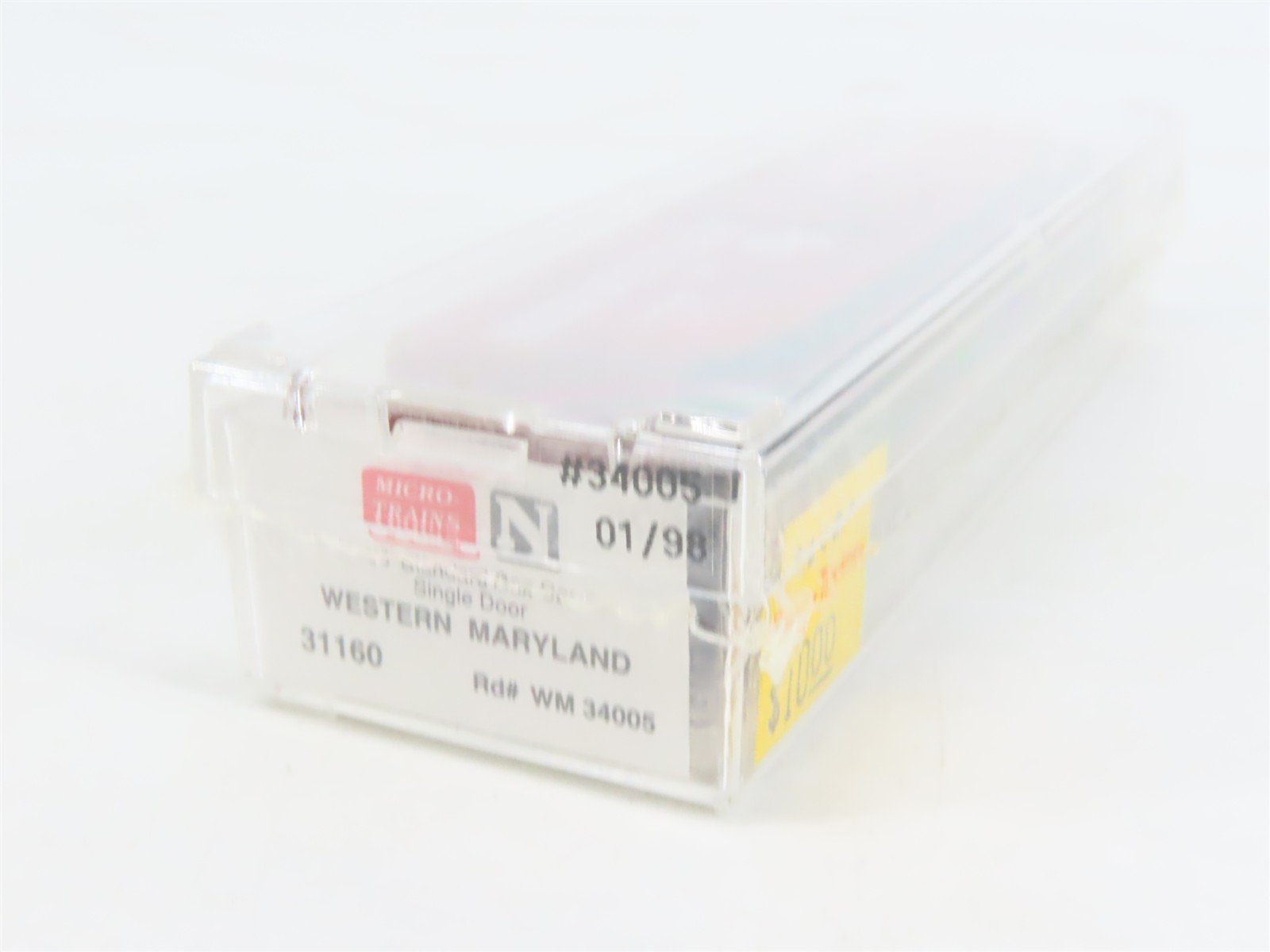 N Scale Micro-Trains MTL 31160 WM Western Maryland 50' Single Door Boxcar #34005