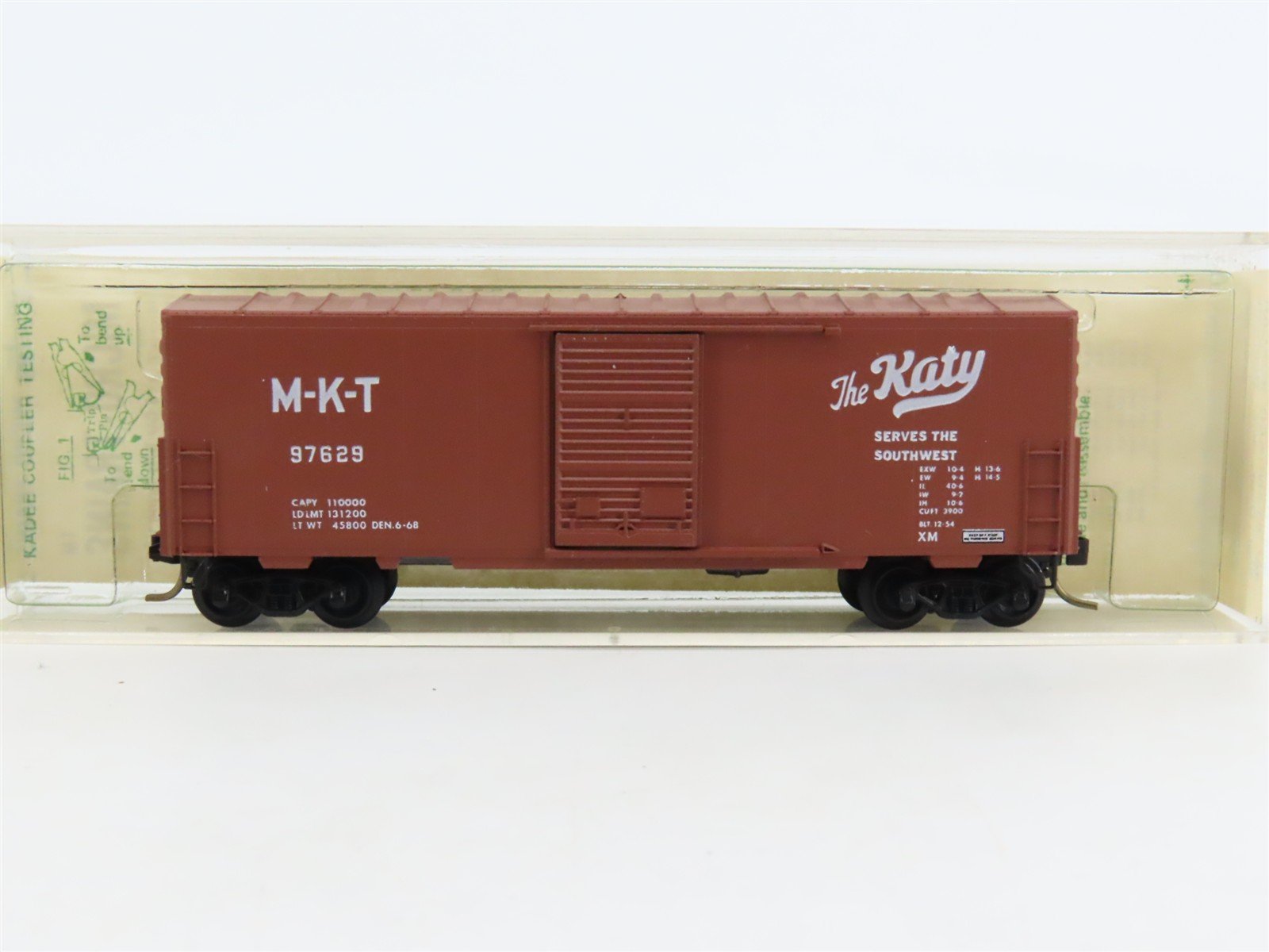 N Kadee Micro-Trains MTL 24229 MKT "The Katy" 40' Box Car #97629 - Blue Label