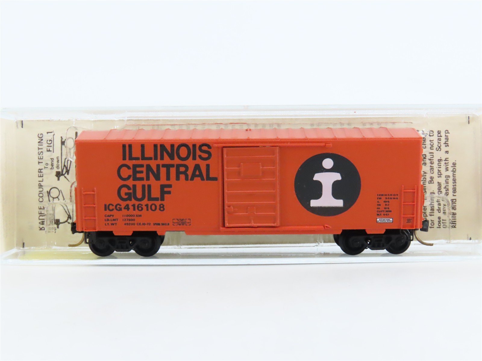 N Kadee Micro-Trains MTL 24070 ICG Illinois Central Gulf 40' Box Car #416108