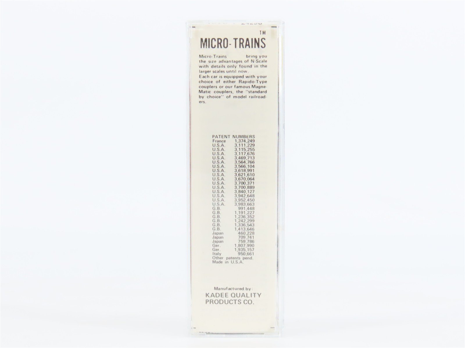 N Kadee Micro-Trains MTL 24070 ICG Illinois Central Gulf 40' Box Car #416108